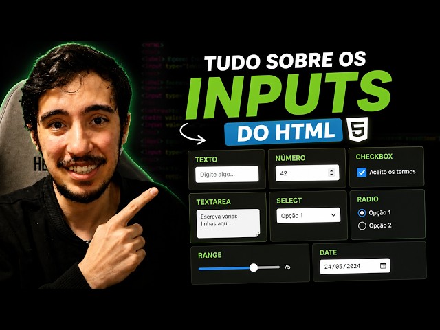 Aprenda a diferença entre os Inputs - HTML