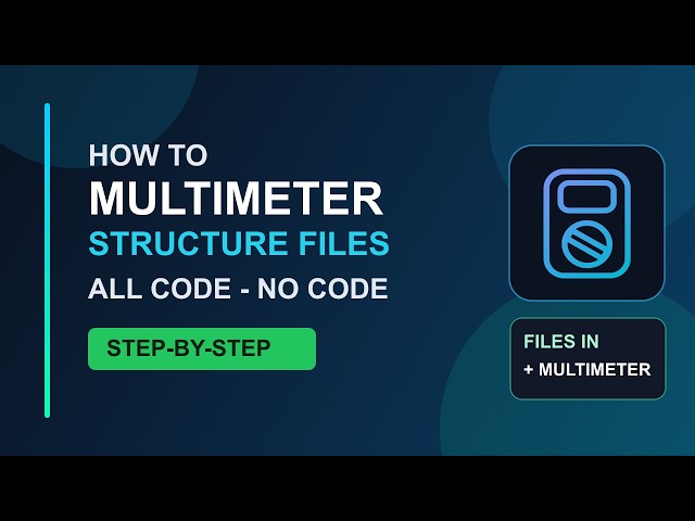 Structure and Categorize Your Multimeter Files Like a Pro