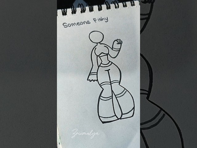 How to draw Female body pose tutorial #drawing #stickman #art #tutorial #howtodraw