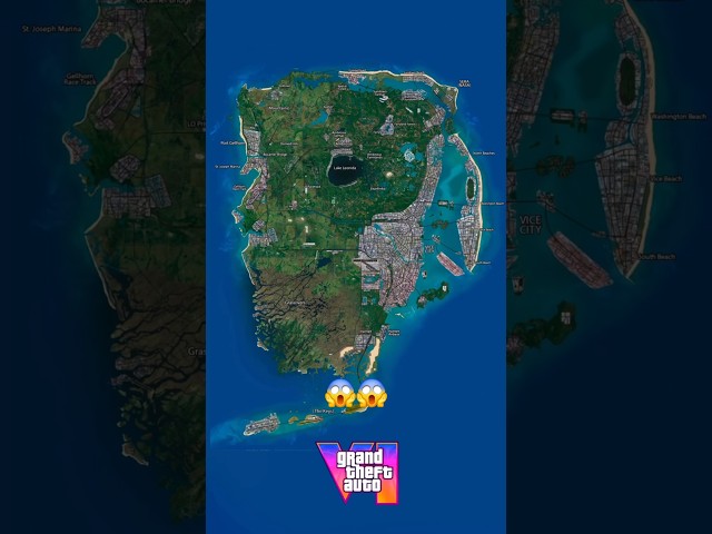 Gta 6 map vs Gta5 map #shorts #gta6 #gta6leaks #gta6map