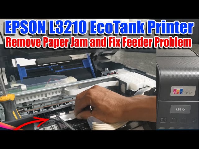 HOW TO REMOVE PAPER JAM OF EPSON L3210 EcoTank Printer.