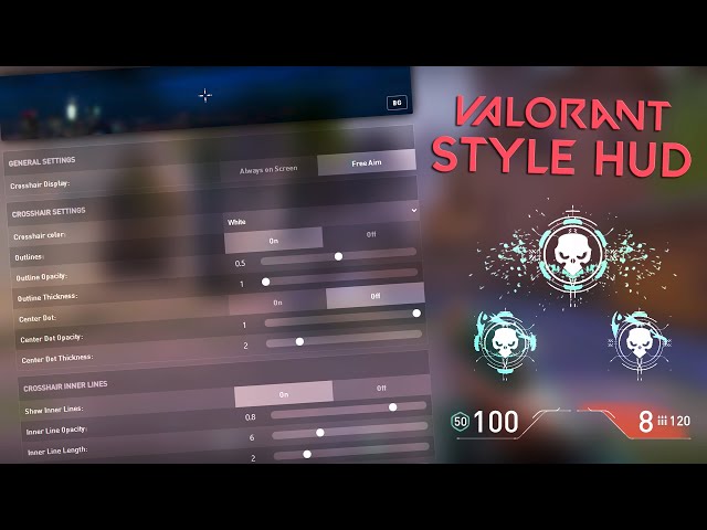 Valorant Style Hud - Crosshair Menu/Kill Notif/Health & Ammo Hud - FiveM Standalone Script