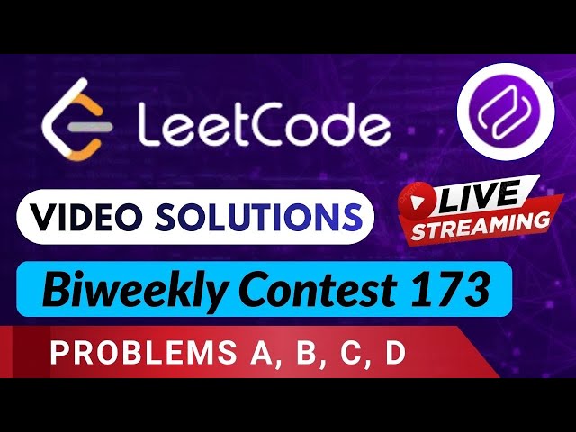Leetcode Biweekly Contest 173 part I | Video Solutions | Codehurdle