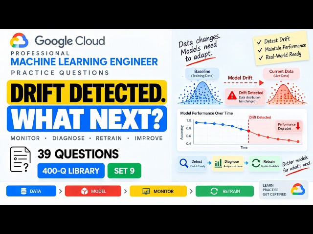 Google Professional Machine Learning Engineer Exam Prep 2026 | 39 Practice Question Answers | Set 9