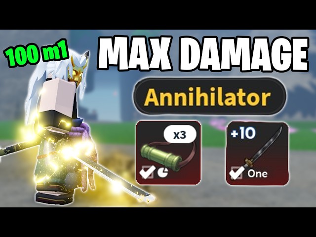 How To Get REAL MAX DAMAGE 100m1 ( No Clan ) Project Slayers 2