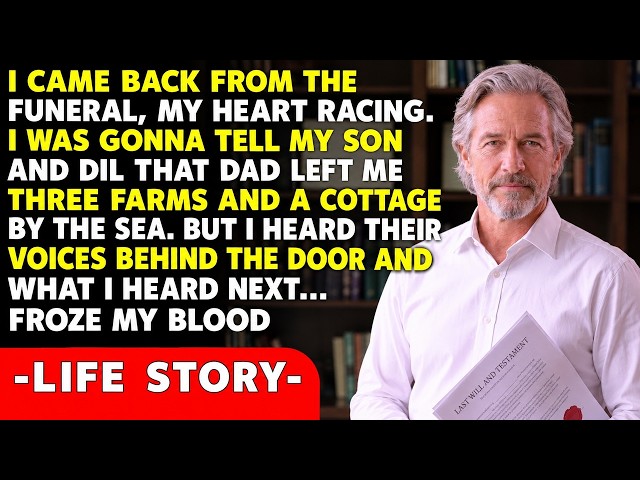 I came back from Dad's funeral and told my son and daughter-in-law, "He left me three farms and a...