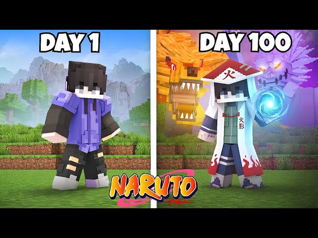 I Survived 100 Days as Naruto in Minecraft Hardcore