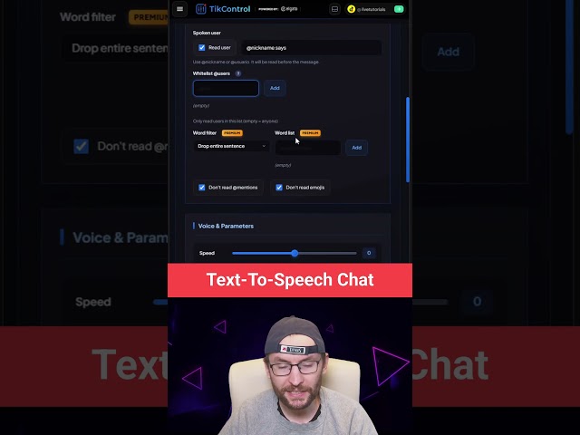 How To Use TikControl Text-to-Speech To Read Out Loud TikTok LIVE Chat Messages