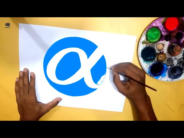 How to draw the Alpha logo