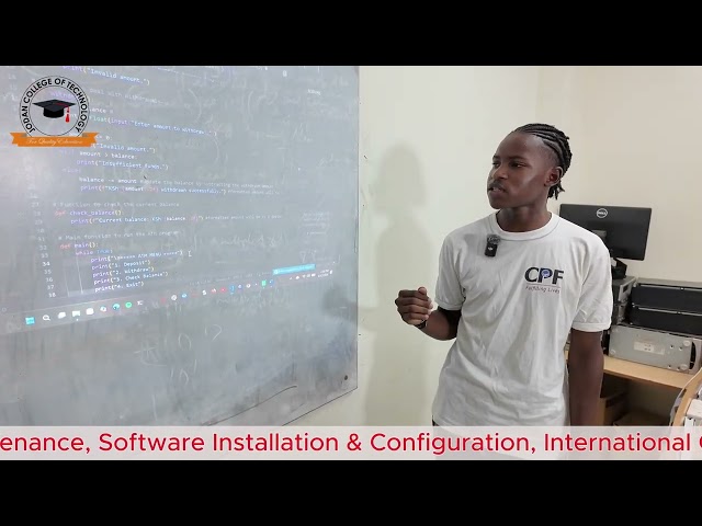 Student Creates ATM Banking Program Using Python | Jodan Computer Programming Project