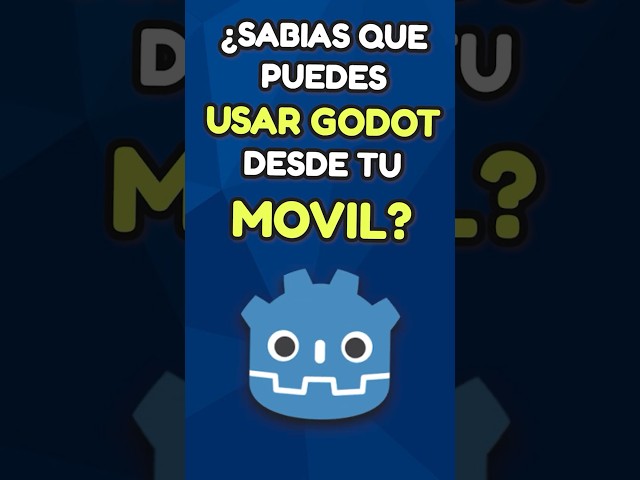 Did you know you can use GODOT on your MOBILE? 📱 #godot #indiedev