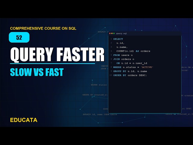 52. EXPLAIN ANALYZE & Query Optimization