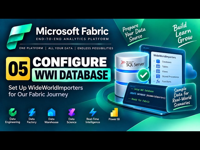 Video 5 - Microsoft Fabric | Configure WWI Database for Hands-On Practice