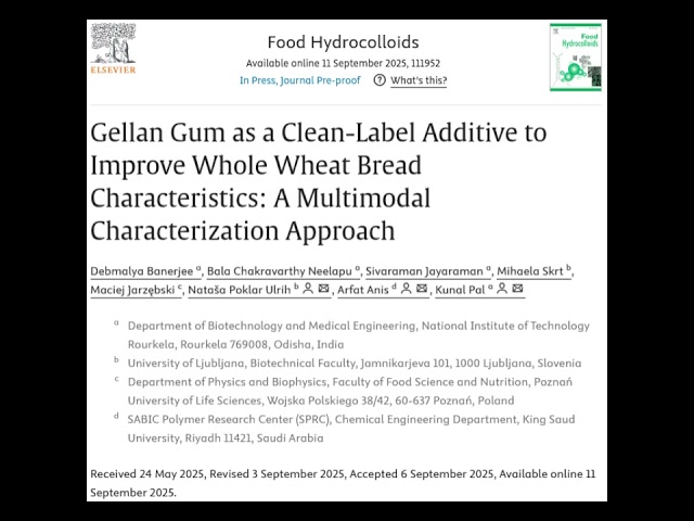 Podcast-Secret Ingredient for Better Bread: 0.125% Gellan Gum Fixes Whole Wheat Density