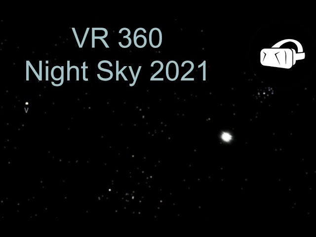 Full year movie of the stars, Sun, Moon and planets, very high res for VR 360  Headset
