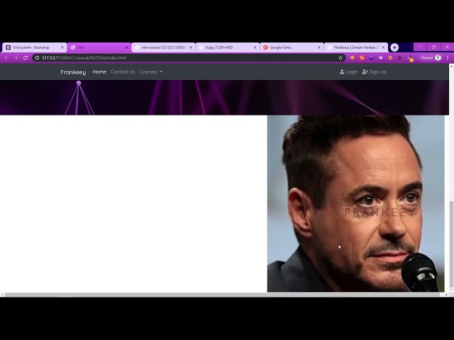 Project 4   Parallex & Comments