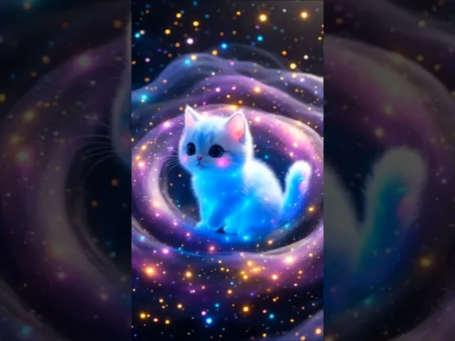 Kitten Surrounded by Monster Breath 👻 #aicatstory #shorts #creepy