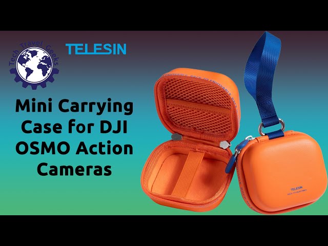 TELESIN Mini Carrying Case for DJI Osmo Action Cameras - Unboxing & Review (Featuring Orange Cat)