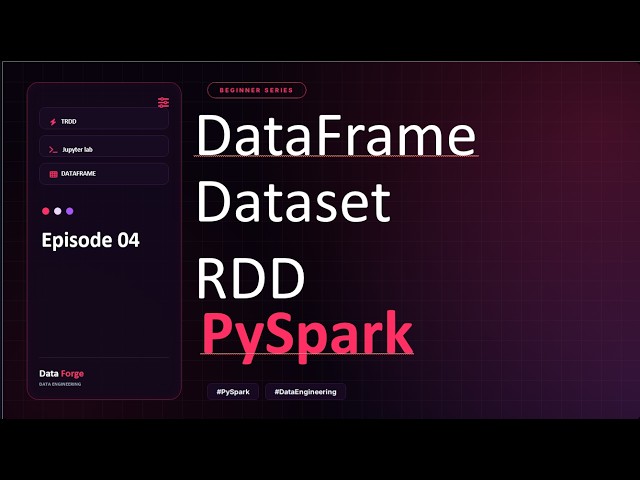 PySpark Interview: RDD vs DataFrame vs Dataset Explained