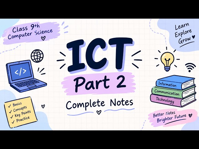 ICT Notes Part 2 | Computer Networks, Internet & Data Communication | Easy CS Notes