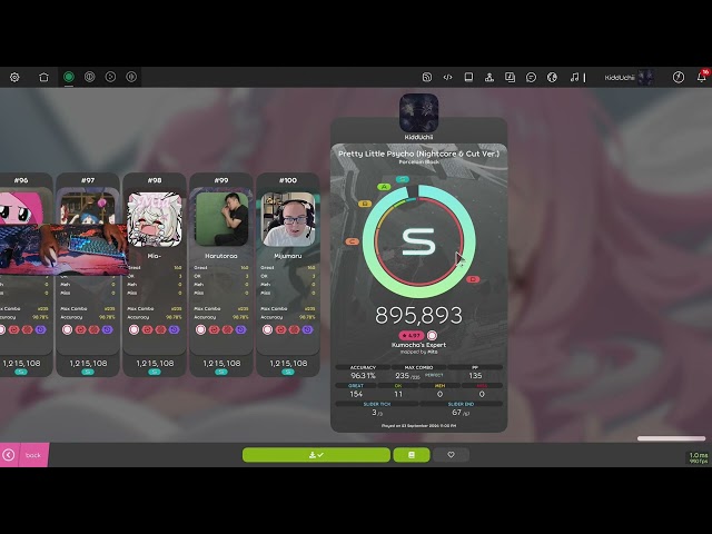 KiddUchii | osu! | learning how to mouse click & keys