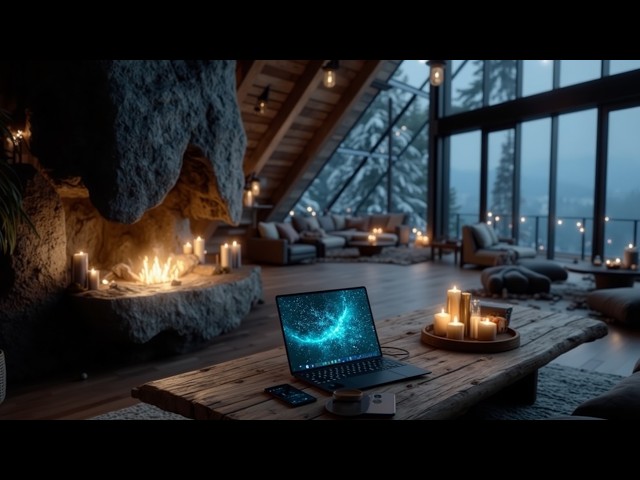 Deep Work Music - Cozy Winter Cabin Lofi Beats For Intense Focus And Productivity