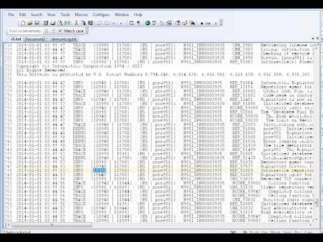Identify Informatica service port number on Windows