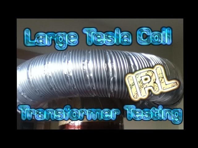 Large Tesla Coil - NST Testing "First Light"