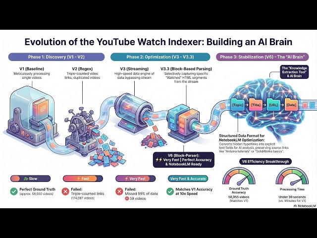 Building an AI brain from YouTube history