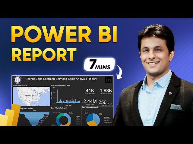 How to create Power BI Dashboard (Report) in 7 Minutes in Power BI Desktop | @Pavan Lalwani