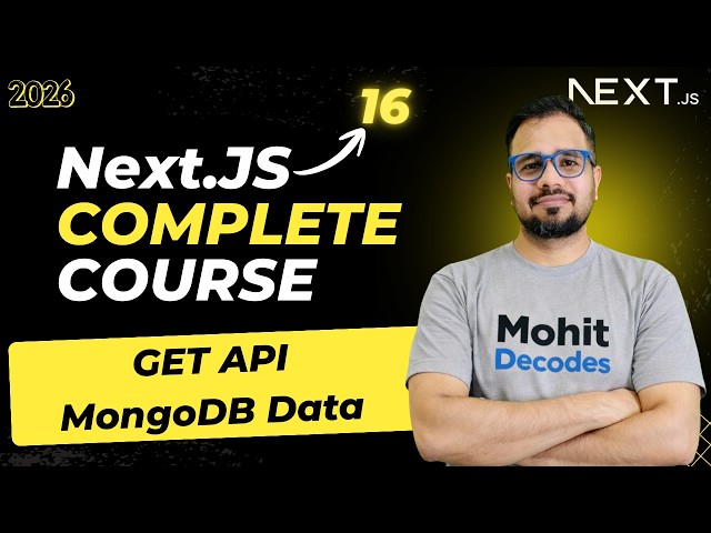 NextJS Tutorial #32 - Read Data from MongoDB in Next.js | GET API