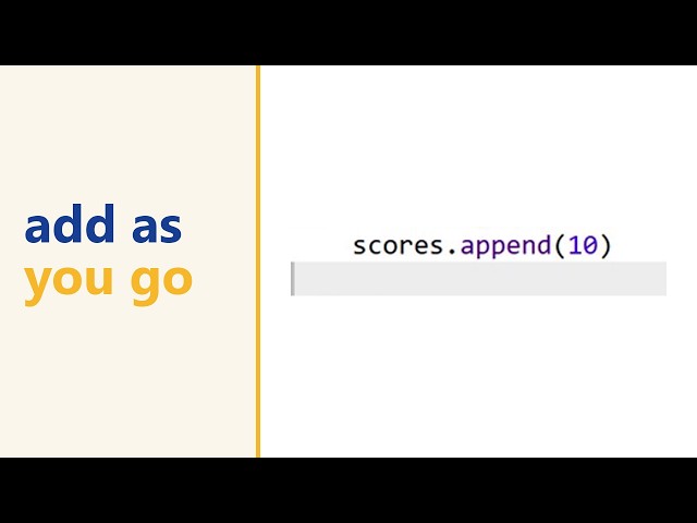 Python list.append() explained: adding items as your program runs