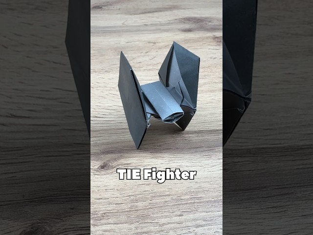 STAR WARS ORIGAMI TIE FIGHTER TUTORIAL | HOW TO MAKE ORIGAMI DARTH VADER TIE FIGHTER AIRCRAFT