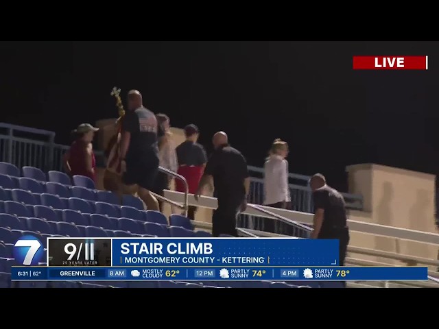 Local school district hosts 1st stair climb on 25th anniversary of 9/11 | WHIO-TV