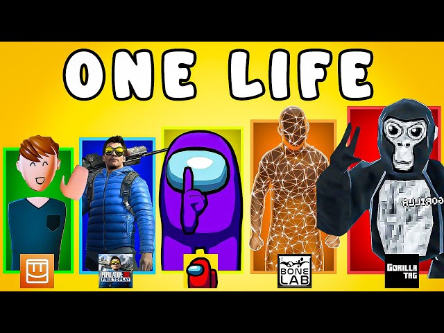 Easiest to Hardest VR Games, but I have 1 LIFE