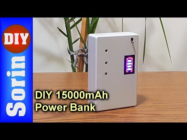 DIY - 15000mAh Power Bank - With Salvaged Batteries (gets charged with 3A)