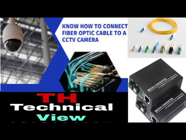 How To Connect IP Camera with Fiber Optic Cable By Using LAN Media Converter.#cctv #fiberCable