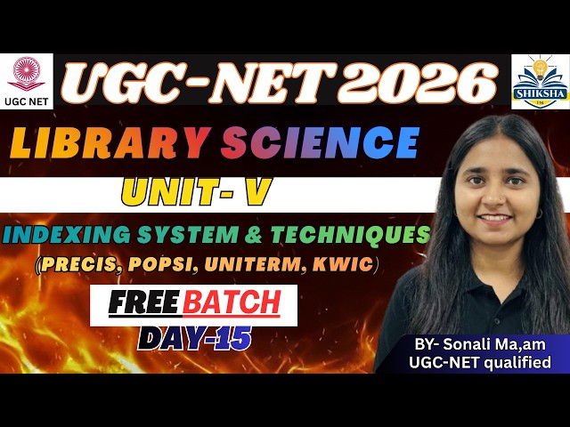 Indexing System & Techniques | PRECIS, POPSI, UNITERM, KWIC | Vocabulary Control & IRS #ugcnet2026
