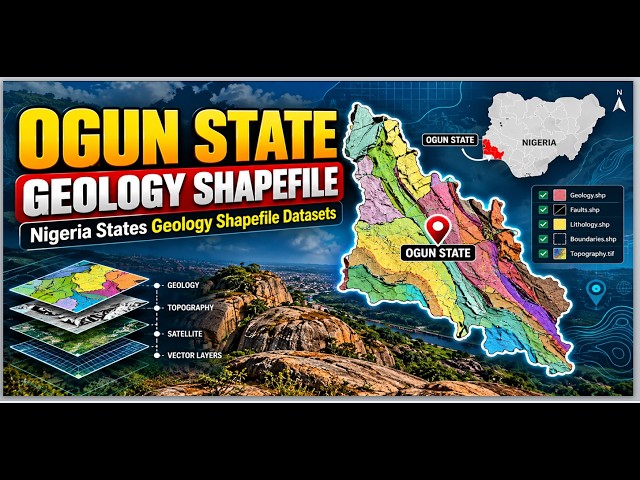 Geology Shapefile of Ogun State: Nigeria States Geology Shapefile Datasets