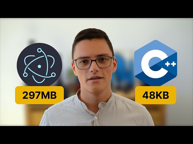 Building Desktop Apps with C++ & WebView: 48KB Binary, Instant