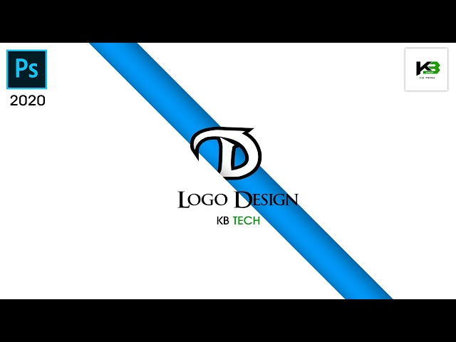 Unique & Simple Logo Design in Photoshop | Logo Design | KB Tech