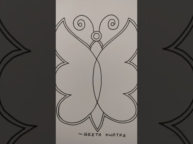 Madhubani Butterfly Drawing Tutorial: Easy Step-by-Step Guide@geetakwatra699