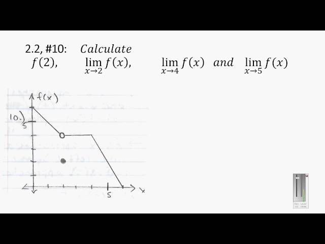 Calculus 1 - Section 2 2 #10