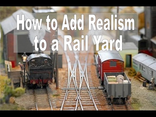 How To Make Background Buildings For A Model Railroad Yard 🎯