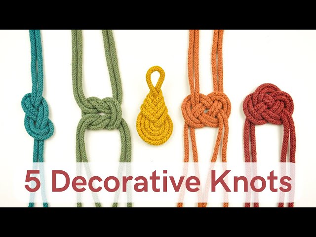 Unlock the Secrets of 5 Easy Decorative Macrame Knots