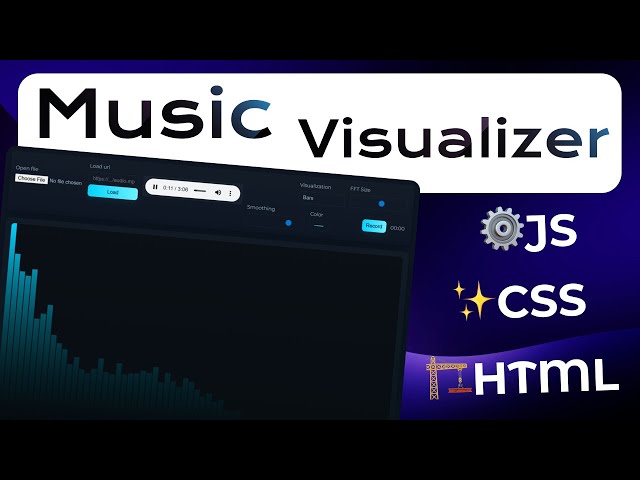 🎵 Create a STUNNING Music Visualizer with HTML, CSS & JavaScript (Step-by-Step Tutorial) 🎵