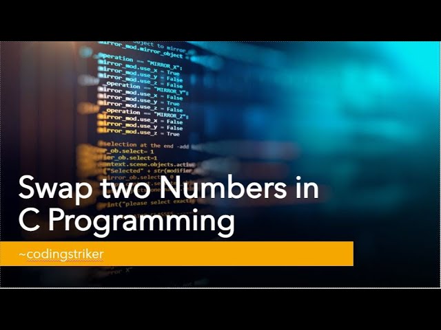 Swap two Numbers in C Programming || #RandomProblem #Cprogramming