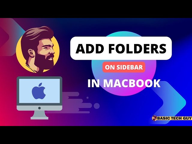 How to add folders to sidebar on Macbook
