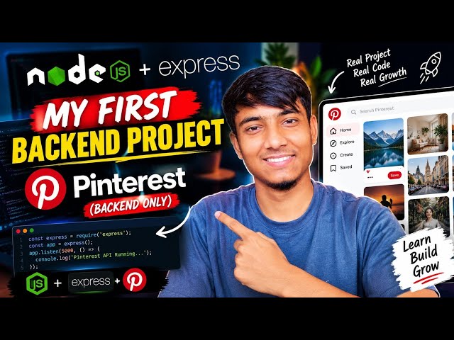 I Built My First Backend Project with Node.js & Express 🚀 | Pinterest Clone
