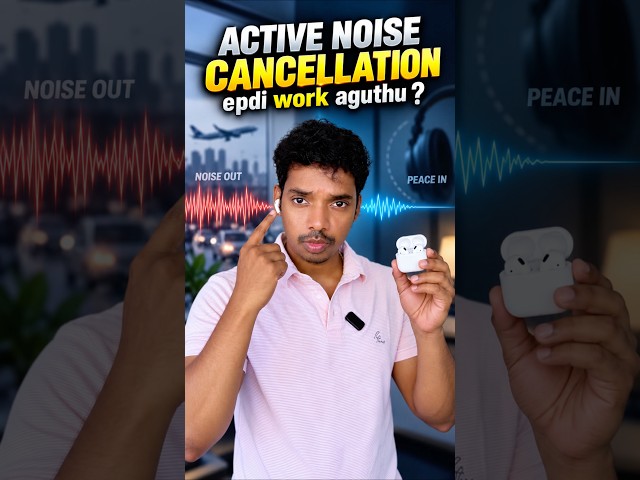 Active noise cancellation working #tamil #electrical #experiements #electronic
